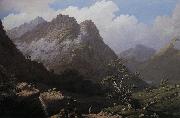 John Knox Glencoe china oil painting artist